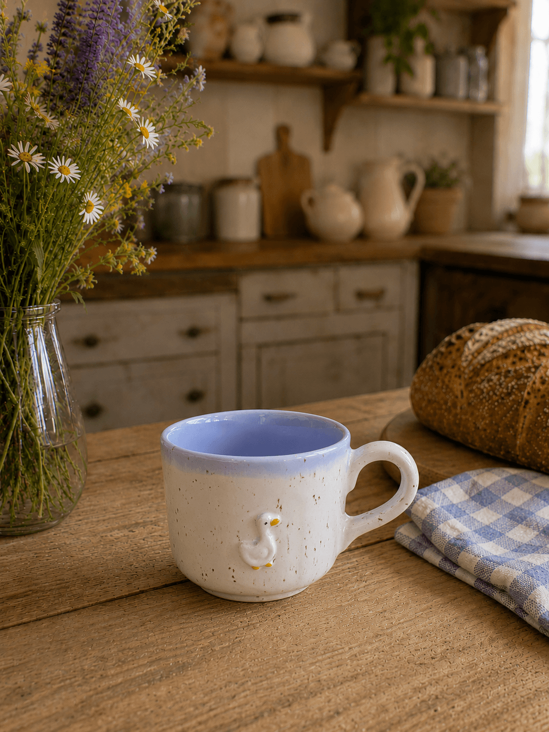 Kubek ceramiczny z gąską - View 1
